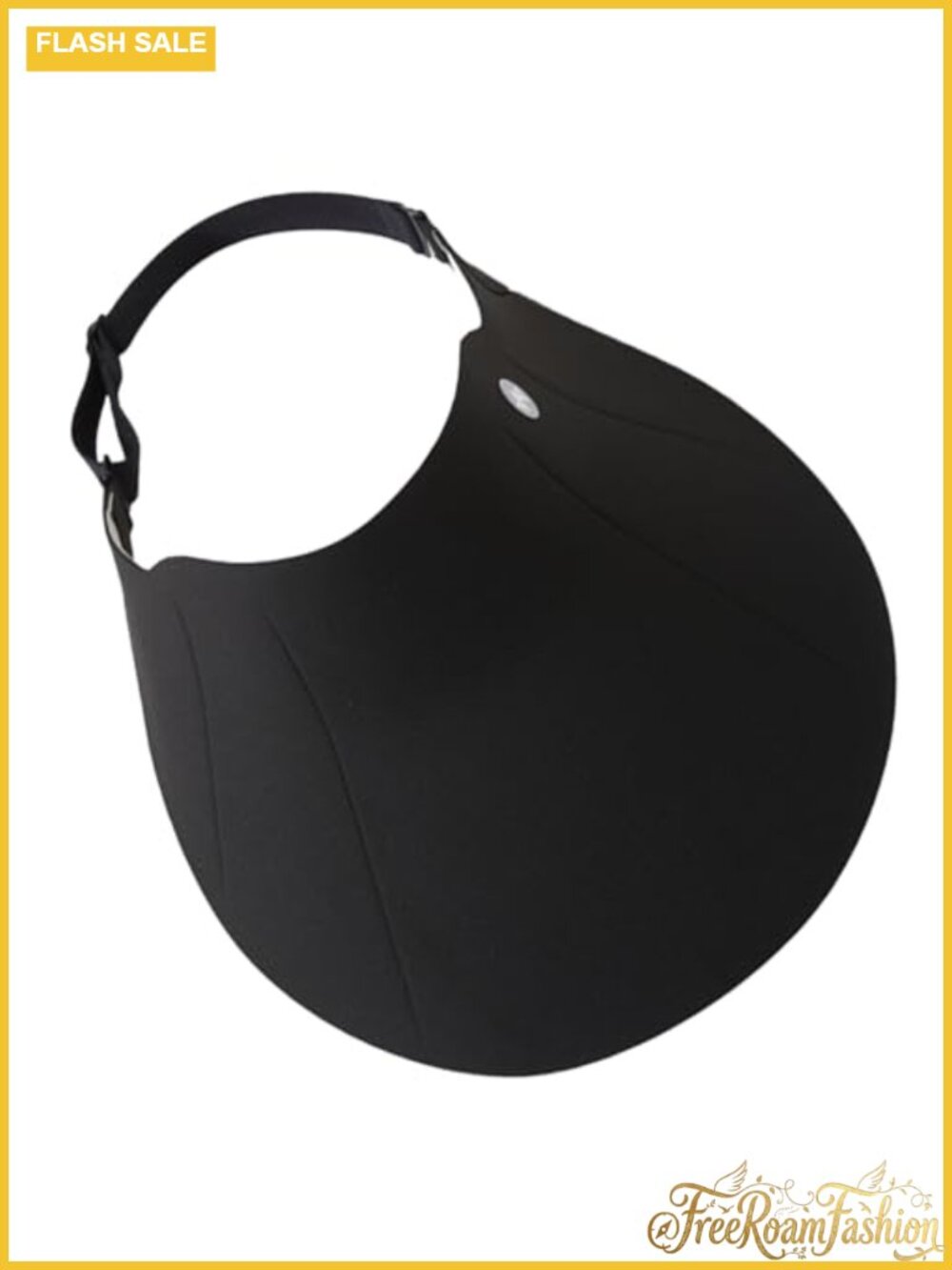 Wide Brim Sun Visor Hat UPF 50+ Packable Seamless Nylon Spandex